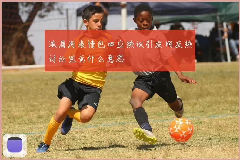 浓眉用表情包回应热议引发网友热讨论究竟什么意思